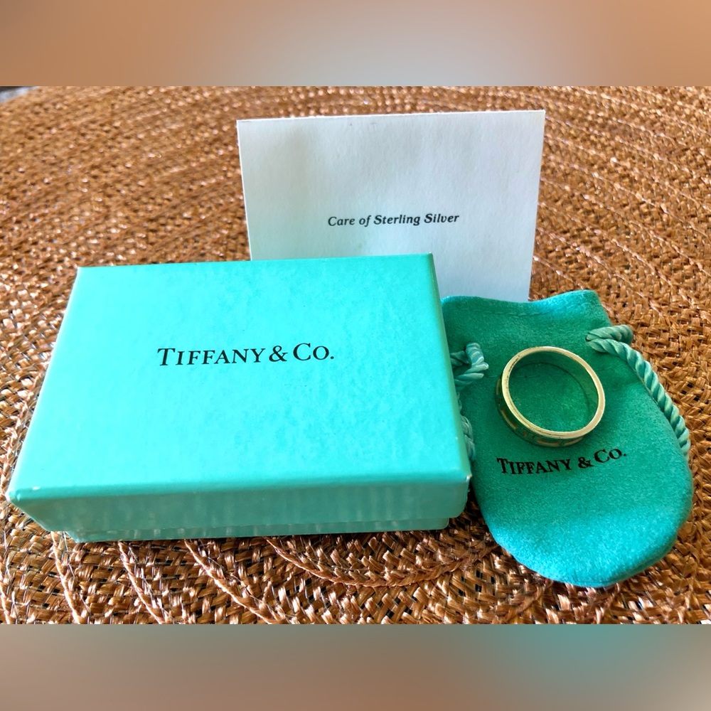 Tiffany & Co Atlas Ring 1995 Silver Roman Number